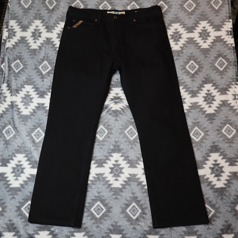 Ariat M7 Legacy Slim Fit Straight Leg Black Jeans Mens 38x32 Excellent Condition
